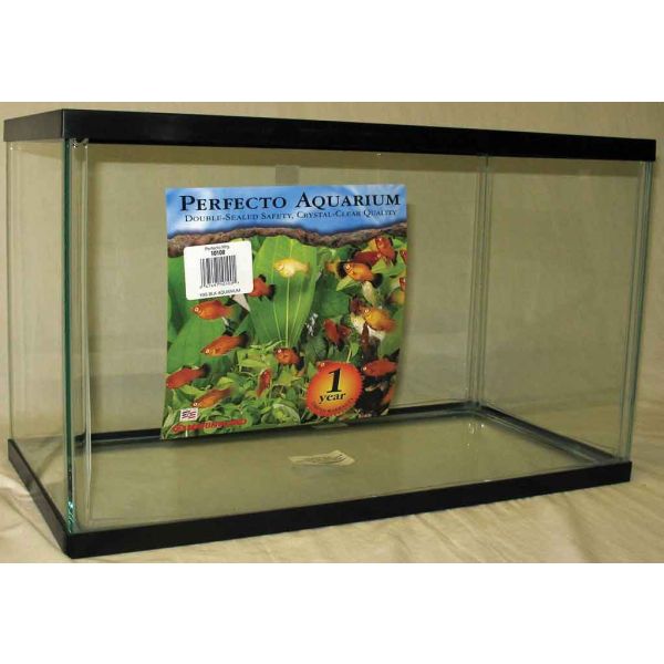 Marineland Standard Long Glass Black Aquarium 20 gal - Feeders Pet Supply