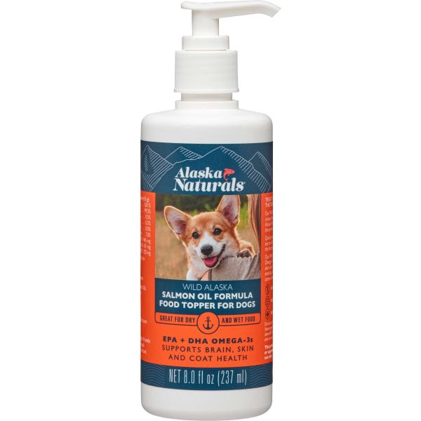 ALASKA NATURALS Salmon Oil Food Topper for Dogs 8oz