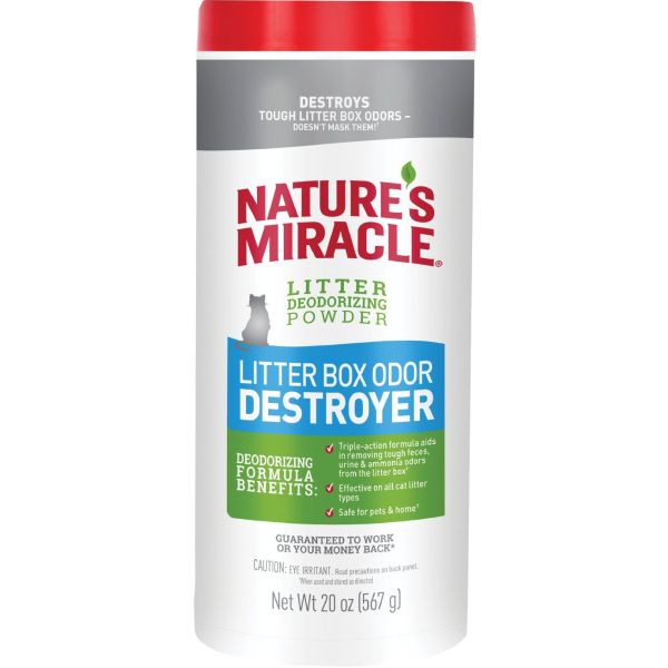 Nature s Miracle Litter Box Odor Destroyer Powder 20oz