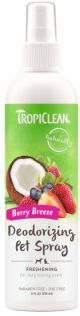 TropiClean Berry Breeze Deodorizing Spray for Pets, 8oz