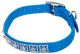 Flat Nylon Collar with Jewels Blue Lagoon - 3/8in Width x 12