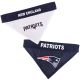 NFL New England Patriots Reversible Bandana Small/Medium - 9.75in x 6.5in