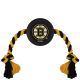 NHL Boston Bruins Hockey Puck Dog Toy with Rope