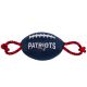 NFL New England Patriots Football Dog Toy with Rope