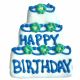 TAJ MA HOUND Birthday Cake Cookie Blue