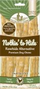 NOTHIN' TO HIDE Rawhide Alternative Twist Stix Chicken Sm 10Pk