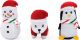 ZIPPY PAWS Holiday Miniz Festive Animals 3pk