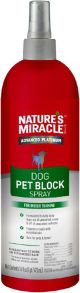 NATURE'S MIRACLE Advanced Platinum Dog Pet Block Repellent Spray 16oz