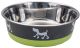 MASLOW Design Series Non-Skid Pup Design Dog Bowl 54oz Green