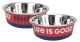 Life is Good Stainless Steel Pet Bowl Red 28oz