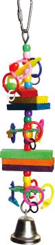 A&E Happy Beaks Beads & Blocks Bird Toy